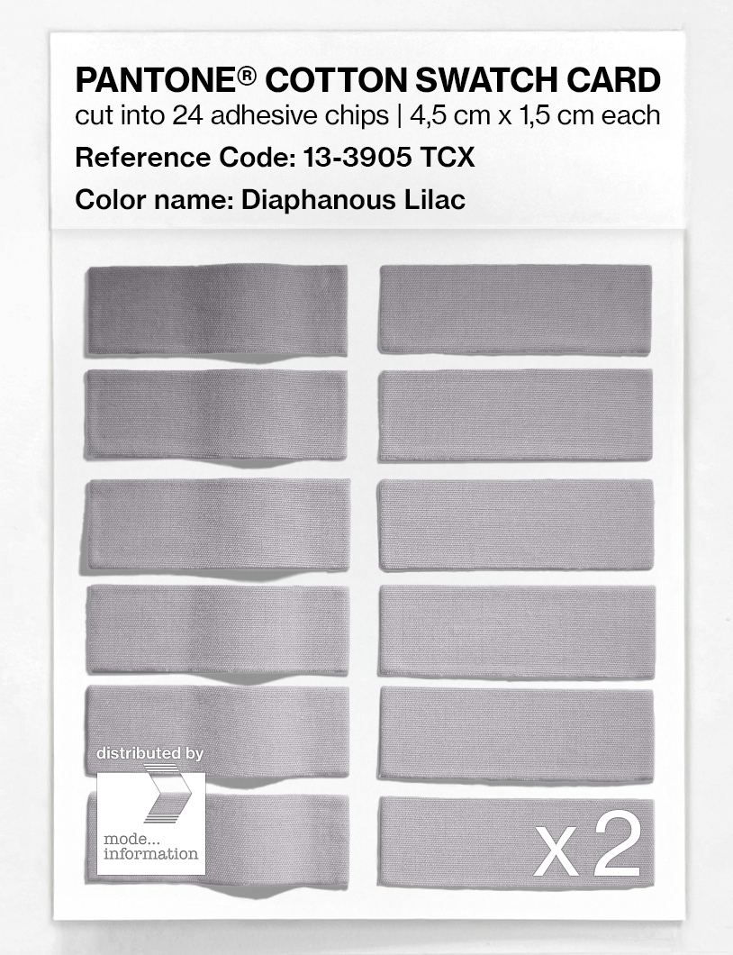 Artikelbild 6 des Artikels “PANTONE® COTTON SWATCH CARD 13-3905 TCX Diaphanous Lilac “