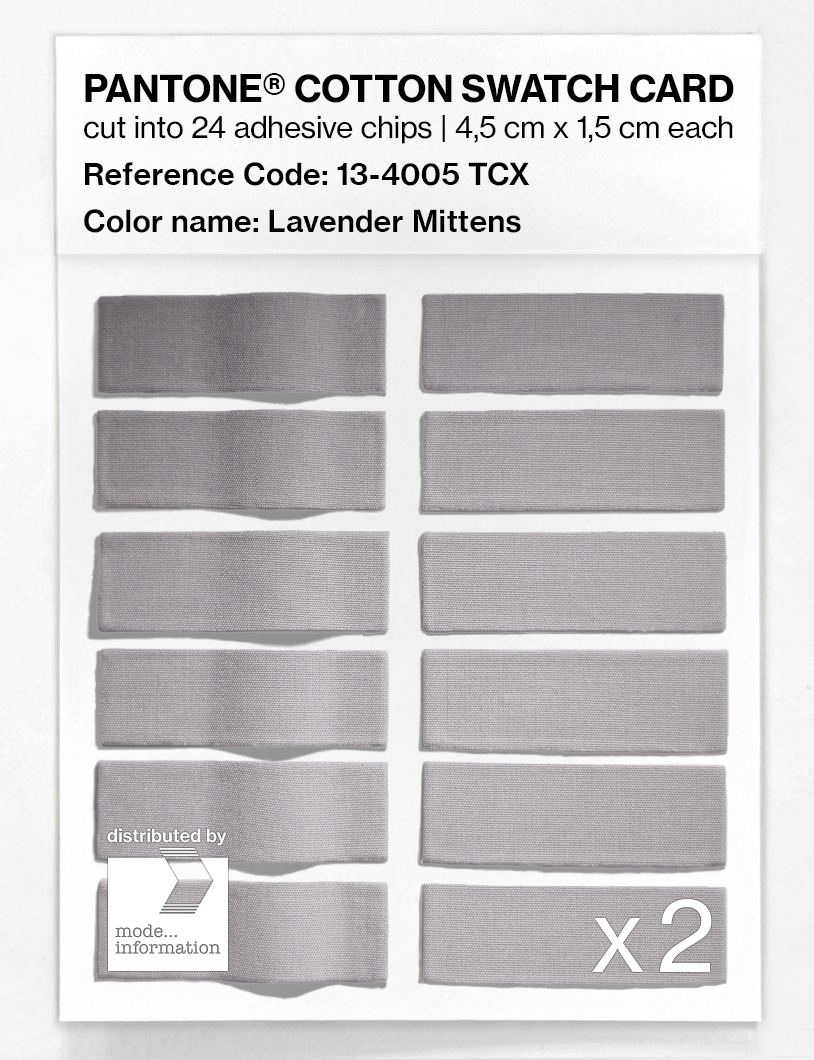 Artikelbild 6 des Artikels “PANTONE® COTTON SWATCH CARD 13-4005 TCX Lavender Mittens “