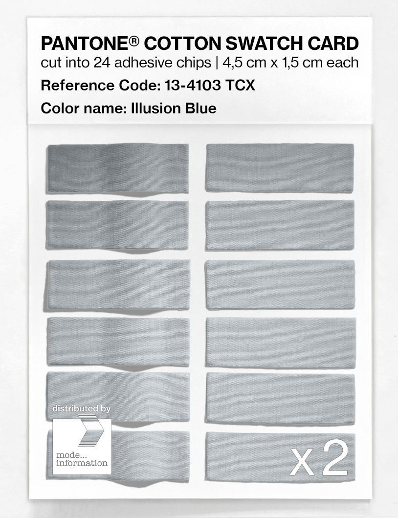Product image 6 of the product “PANTONE® COTTON SWATCH CARD 13-4103 TCX Illusion Blue ”