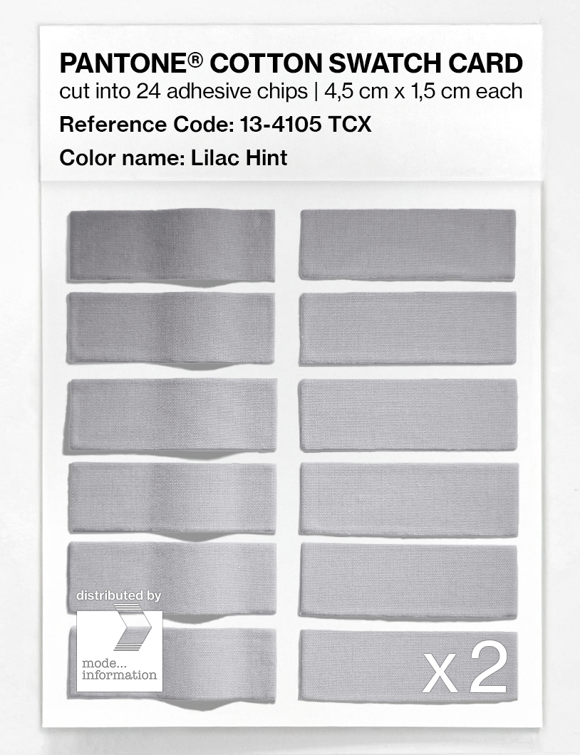 Product image 6 of the product “PANTONE® COTTON SWATCH CARD 13-4105 TCX Lilac Hint ”