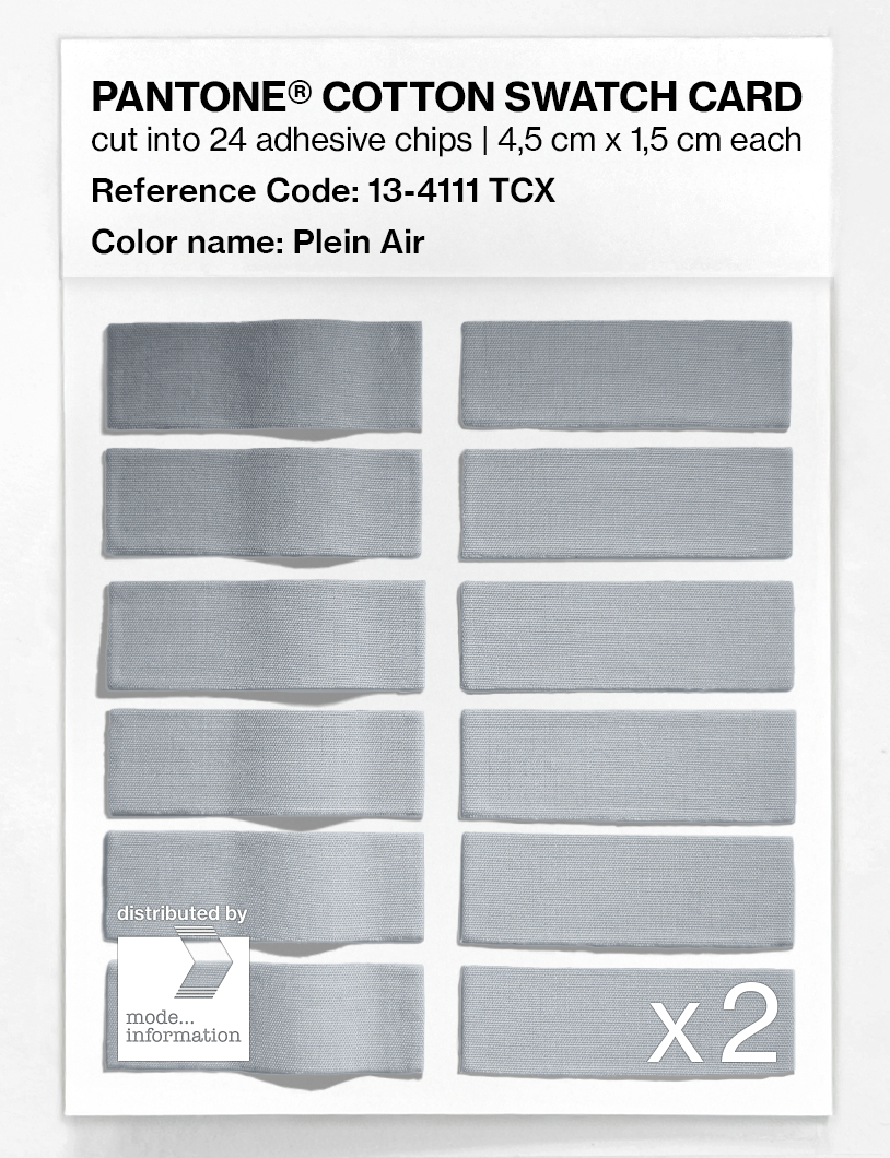 Product image 6 of the product “PANTONE® COTTON SWATCH CARD 13-4111 TCX Plein Air ”