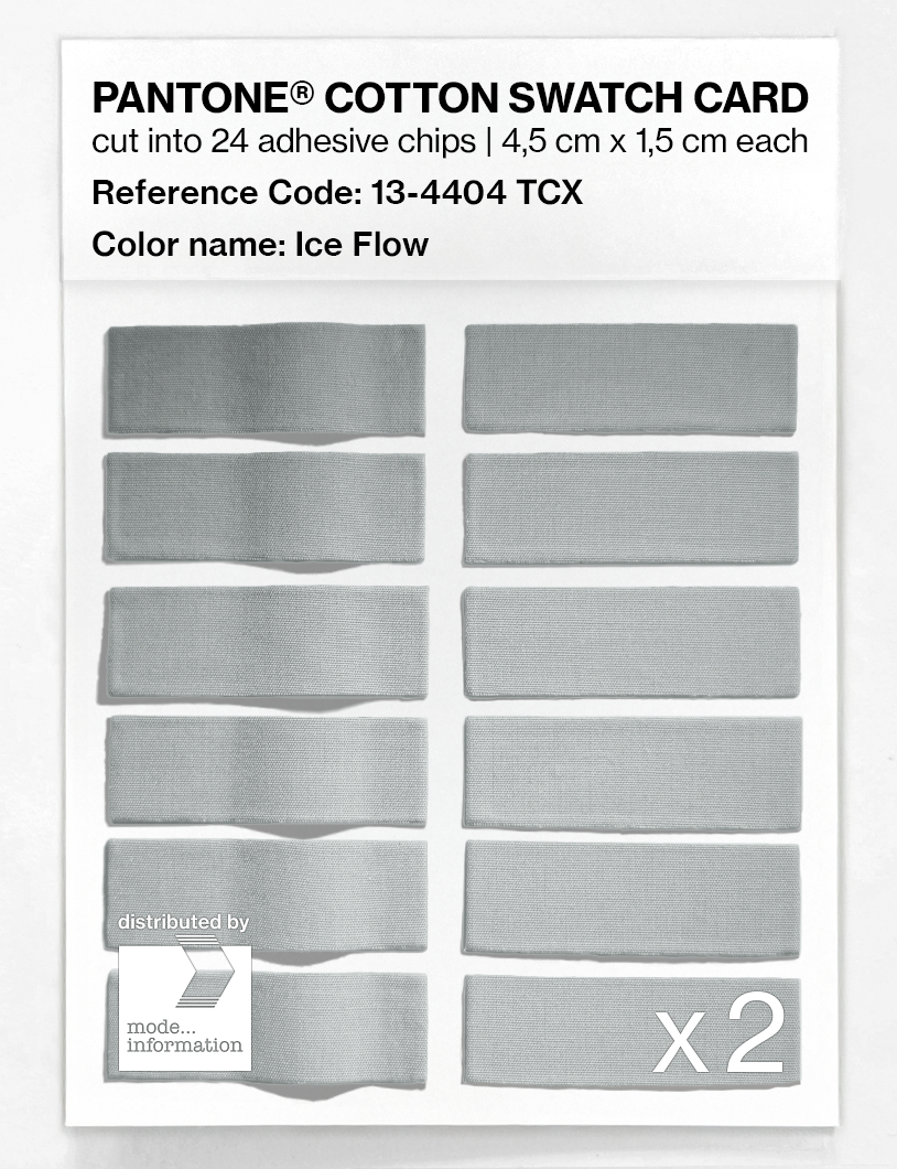 Product image 6 of the product “PANTONE® COTTON SWATCH CARD 13-4404 TCX Ice Flow ”
