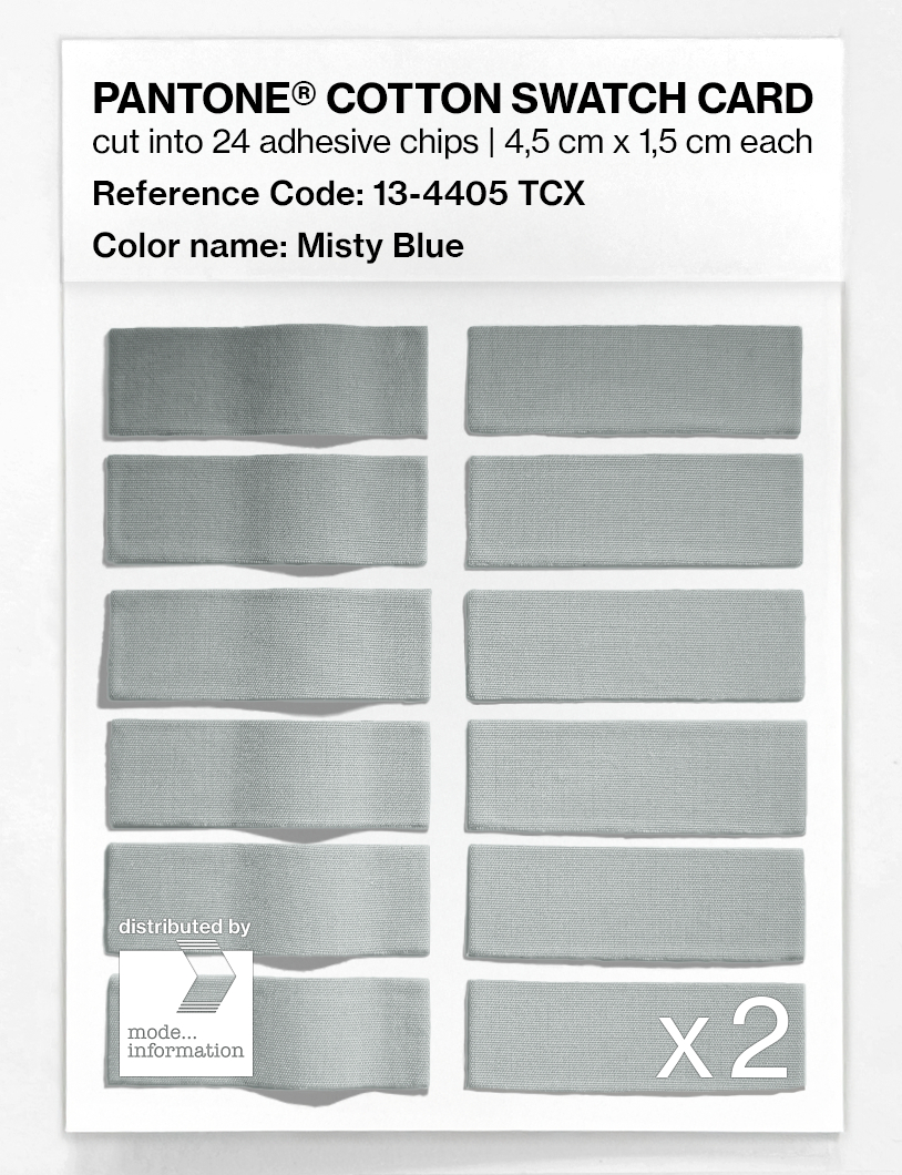 Artikelbild 6 des Artikels “PANTONE® COTTON SWATCH CARD 13-4405 TCX Misty Blue “