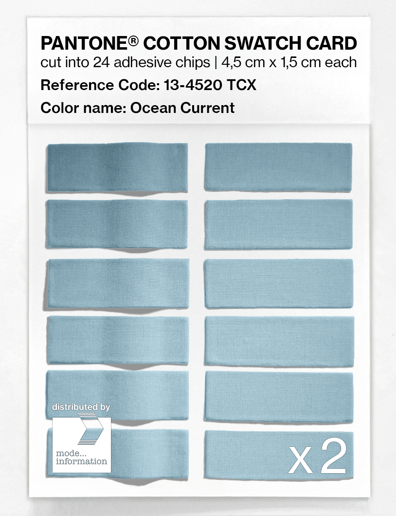 Artikelbild 6 des Artikels “PANTONE® COTTON SWATCH CARD 13-4520 TCX Ocean Current “