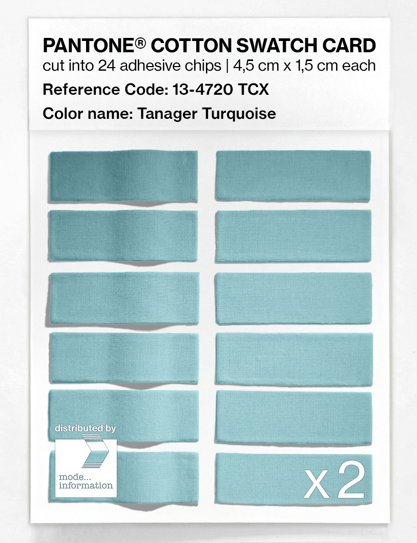 Artikelbild 6 des Artikels “PANTONE® COTTON SWATCH CARD 13-4720 TCX Tanager Turquoise “