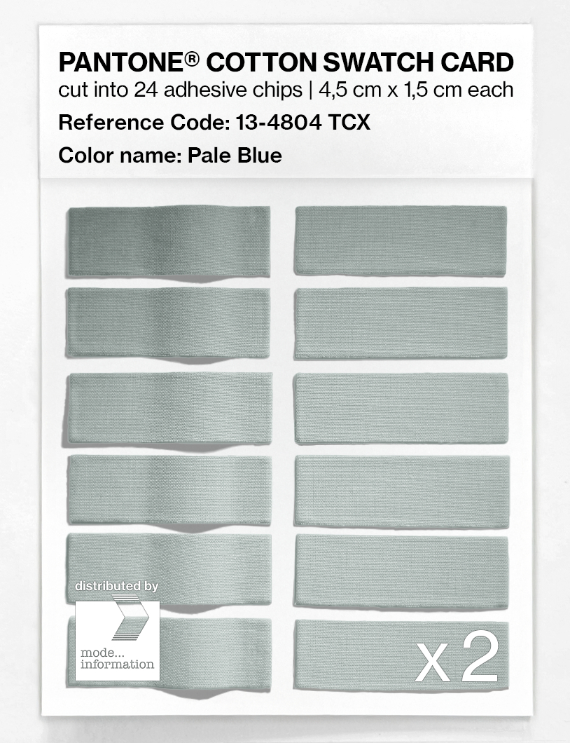 Product image 6 of the product “PANTONE® COTTON SWATCH CARD 13-4804 TCX Pale Blue ”