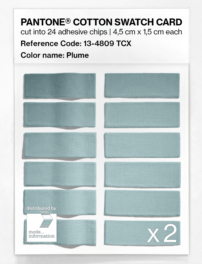 Product image 6 of the product “PANTONE® COTTON SWATCH CARD 13-4809 TCX Plume ”