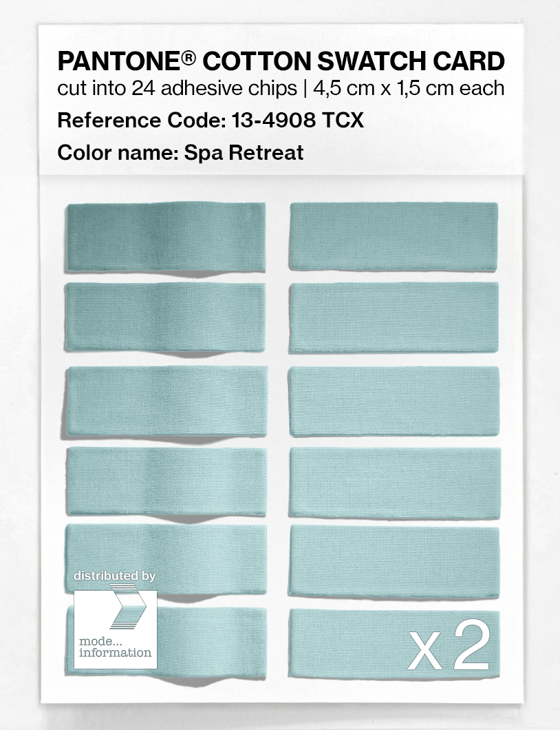 Artikelbild 6 des Artikels “PANTONE® COTTON SWATCH CARD 13-4908 TCX Spa Retreat “