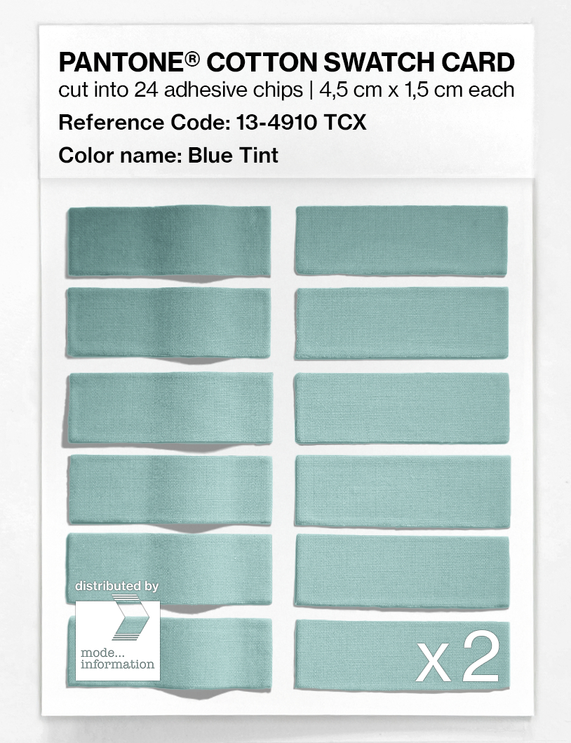 Product image 6 of the product “PANTONE® COTTON SWATCH CARD 13-4910 TCX Blue Tint ”