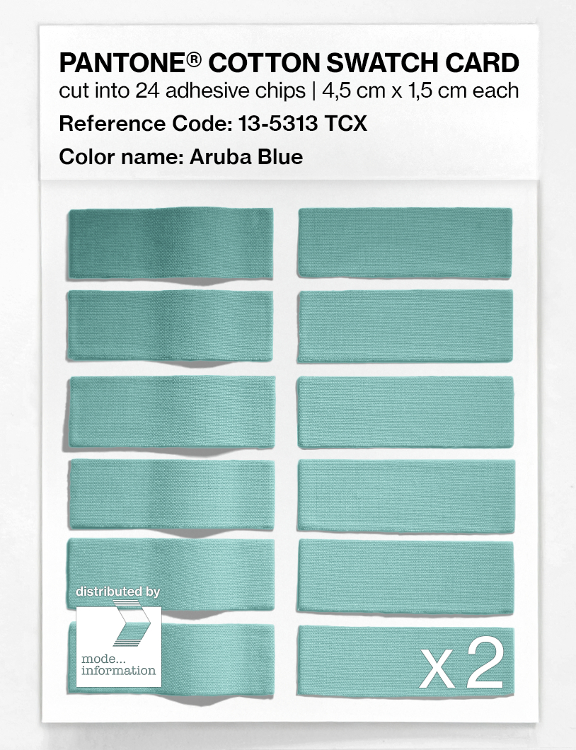 Artikelbild 6 des Artikels “PANTONE® COTTON SWATCH CARD 13-5313 TCX Aruba Blue “