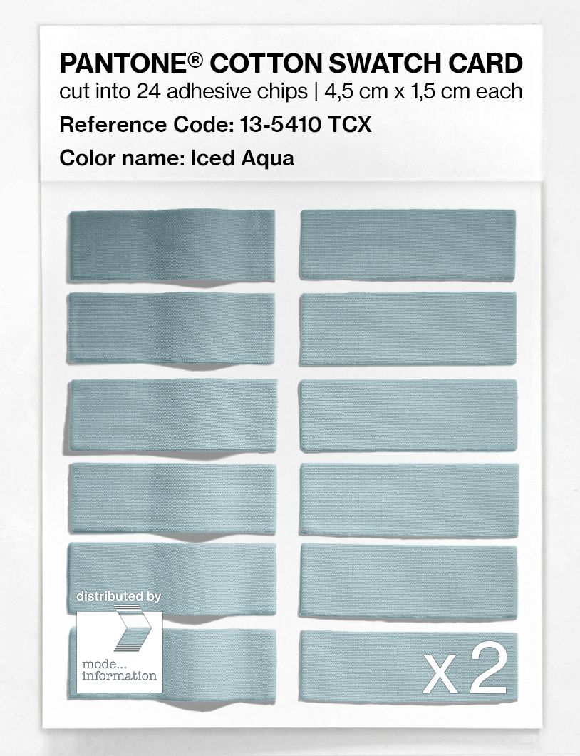 Artikelbild 6 des Artikels “PANTONE® COTTON SWATCH CARD 13-5410 TCX Iced Aqua “