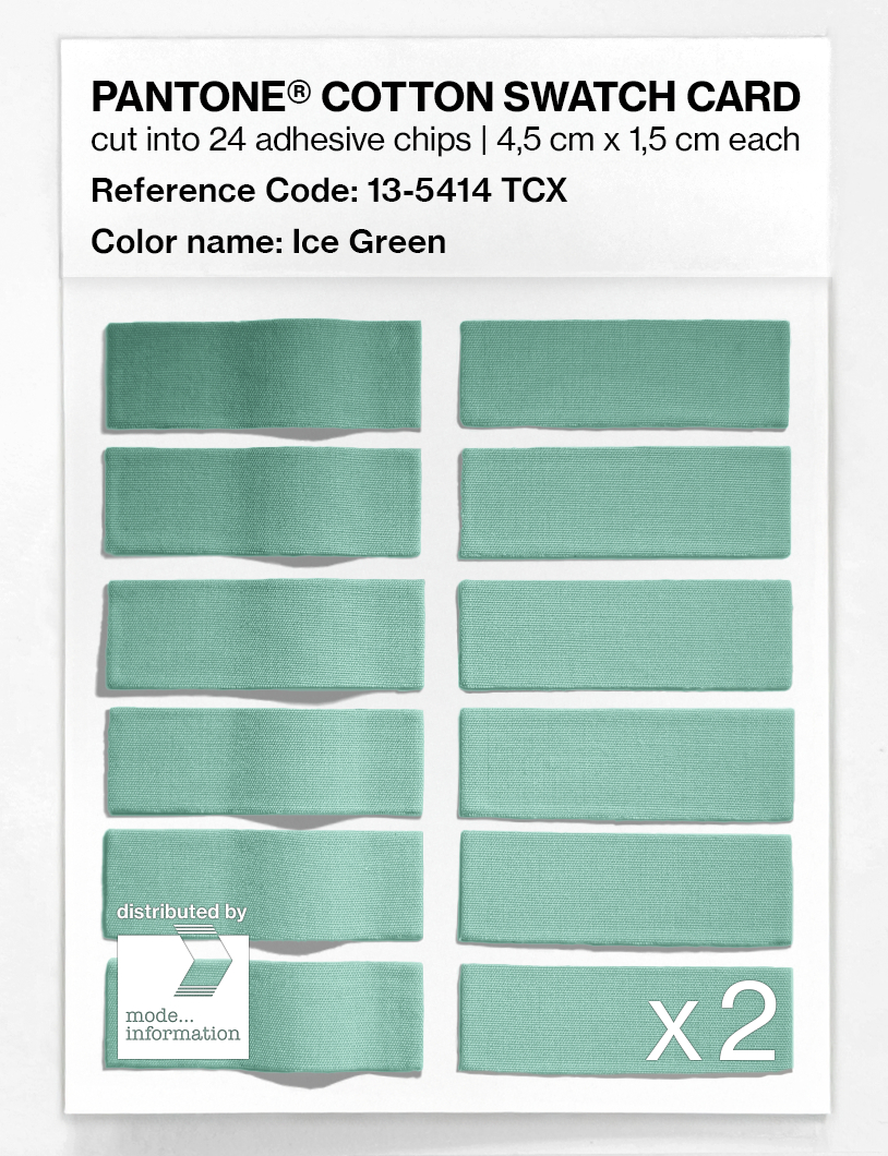 Artikelbild 6 des Artikels “PANTONE® COTTON SWATCH CARD 13-5414 TCX Ice Green “