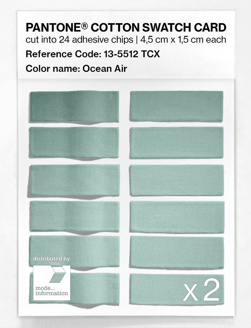 Artikelbild 6 des Artikels “PANTONE® COTTON SWATCH CARD 13-5512 TCX Ocean Air “