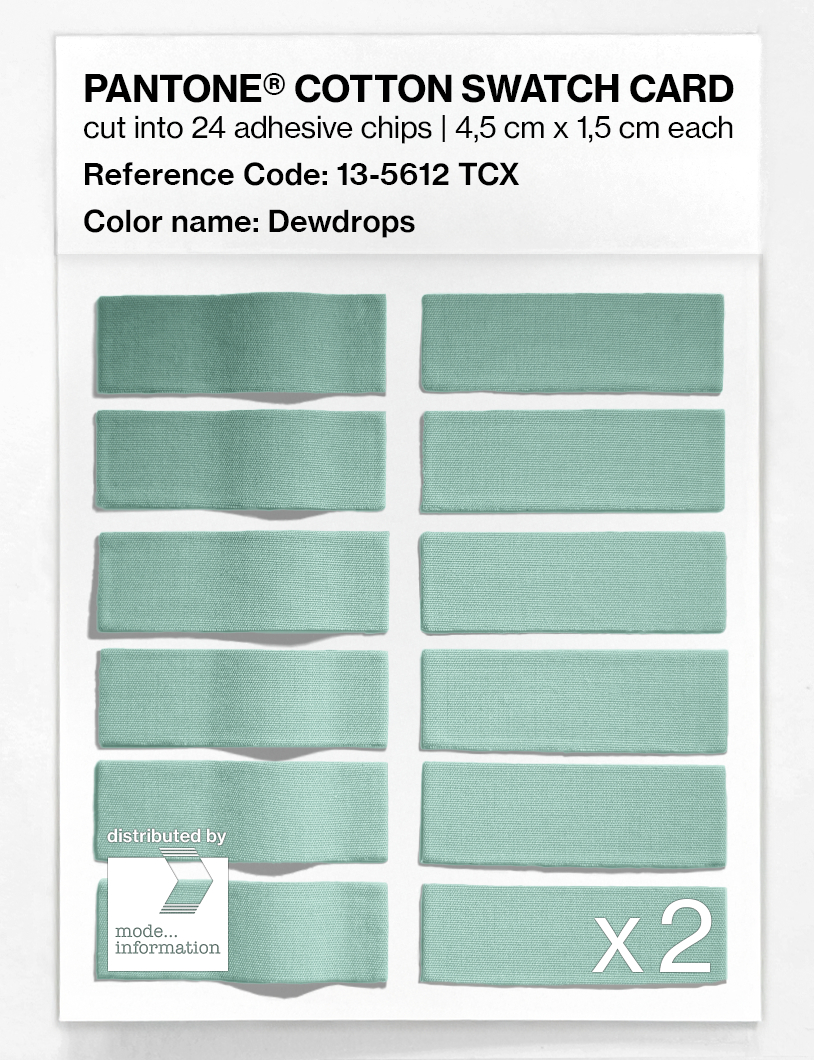 Artikelbild 6 des Artikels “PANTONE® COTTON SWATCH CARD 13-5612 TCX Dewdrops “