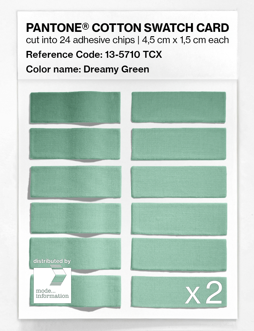 Artikelbild 6 des Artikels “PANTONE® COTTON SWATCH CARD 13-5710 TCX Dreamy Green “
