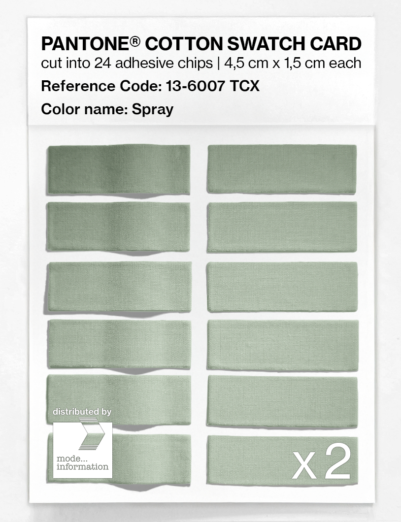 Product image 6 of the product “PANTONE® COTTON SWATCH CARD 13-6007 TCX Spray ”