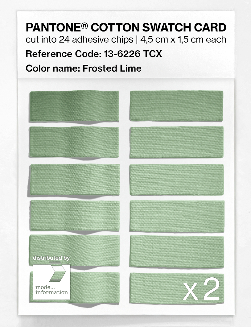 Artikelbild 6 des Artikels “PANTONE® COTTON SWATCH CARD 13-6226 TCX Frosted Lime “