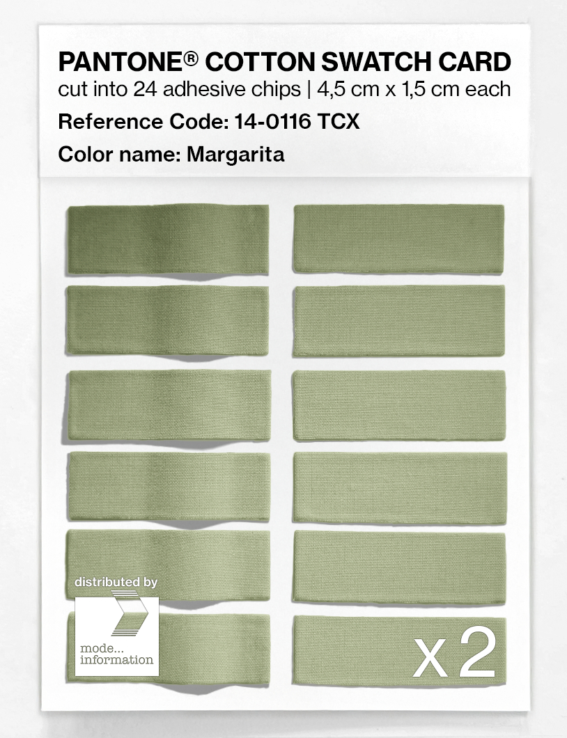 Product image 6 of the product “PANTONE® COTTON SWATCH CARD 14-0116 TCX Margarita ”