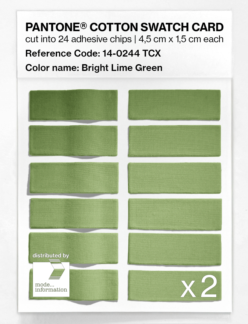Artikelbild 6 des Artikels “PANTONE® COTTON SWATCH CARD 14-0244 TCX Bright Lime Green “