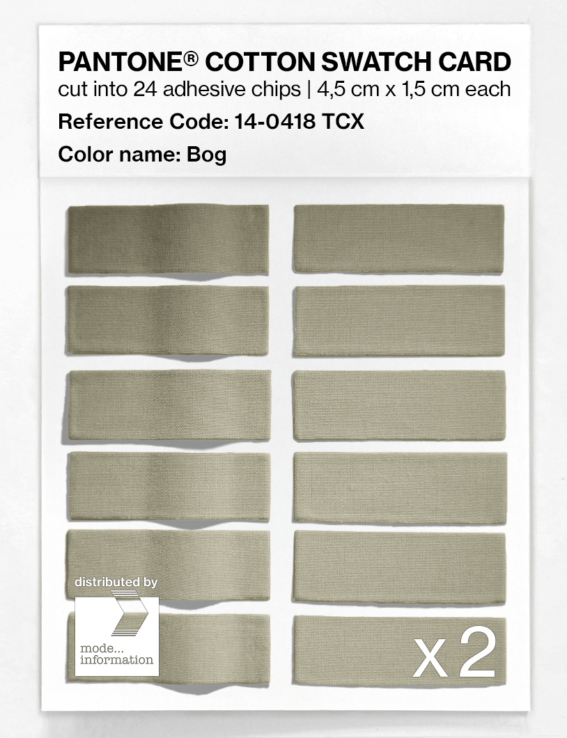 Artikelbild 6 des Artikels “PANTONE® COTTON SWATCH CARD 14-0418 TCX Bog “