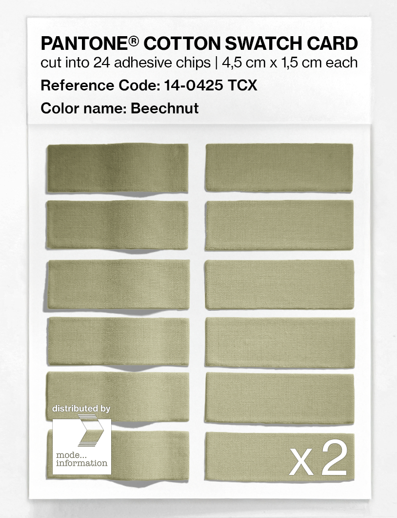 Artikelbild 6 des Artikels “PANTONE® COTTON SWATCH CARD 14-0425 TCX Beechnut “