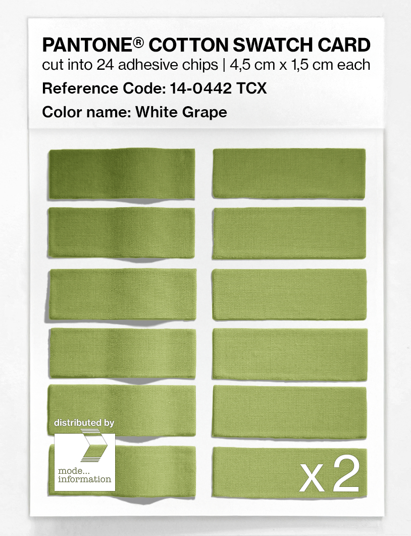 Artikelbild 6 des Artikels “PANTONE® COTTON SWATCH CARD 14-0442 TCX White Grape “