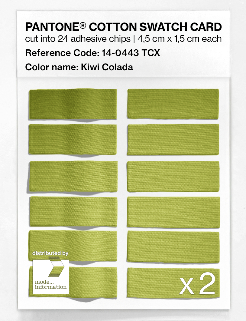Artikelbild 6 des Artikels “PANTONE® COTTON SWATCH CARD 14-0443 TCX Kiwi Colada “