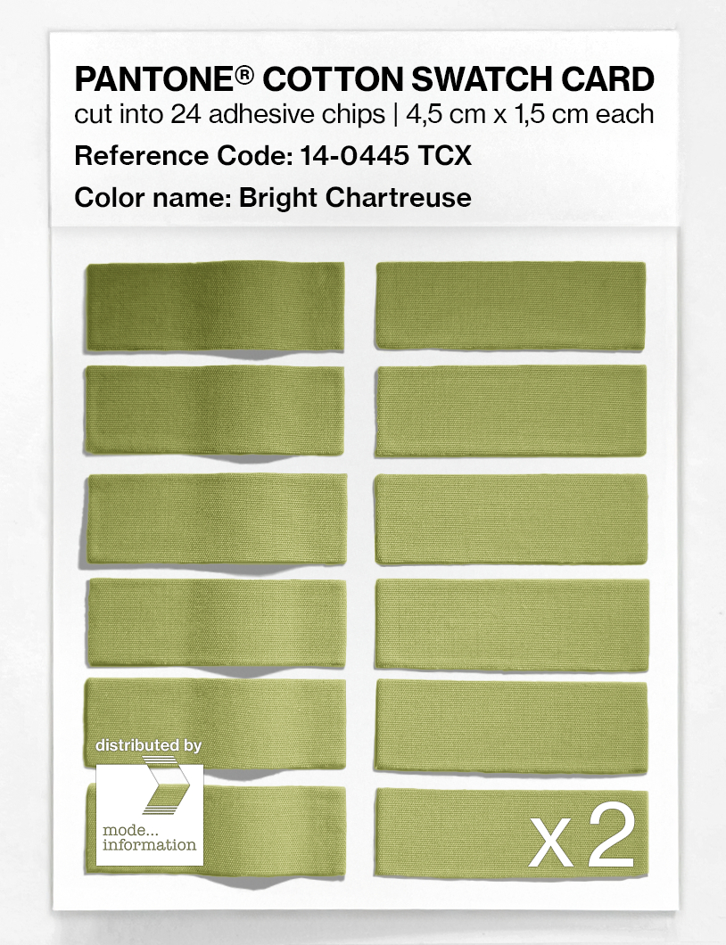Artikelbild 6 des Artikels “PANTONE® COTTON SWATCH CARD 14-0445 TCX Bright Chartreuse “