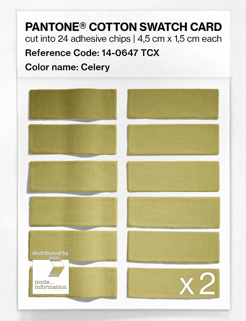 Artikelbild 6 des Artikels “PANTONE® COTTON SWATCH CARD 14-0647 TCX Celery “