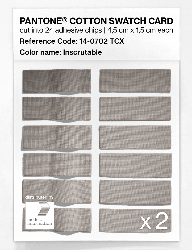 Artikelbild 6 des Artikels “PANTONE® COTTON SWATCH CARD 14-0702 TCX Inscrutable “