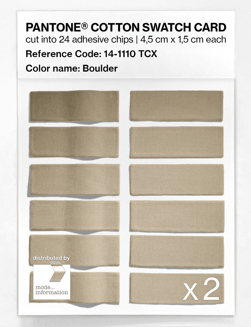 Artikelbild 6 des Artikels “PANTONE® COTTON SWATCH CARD 14-1110 TCX Boulder “