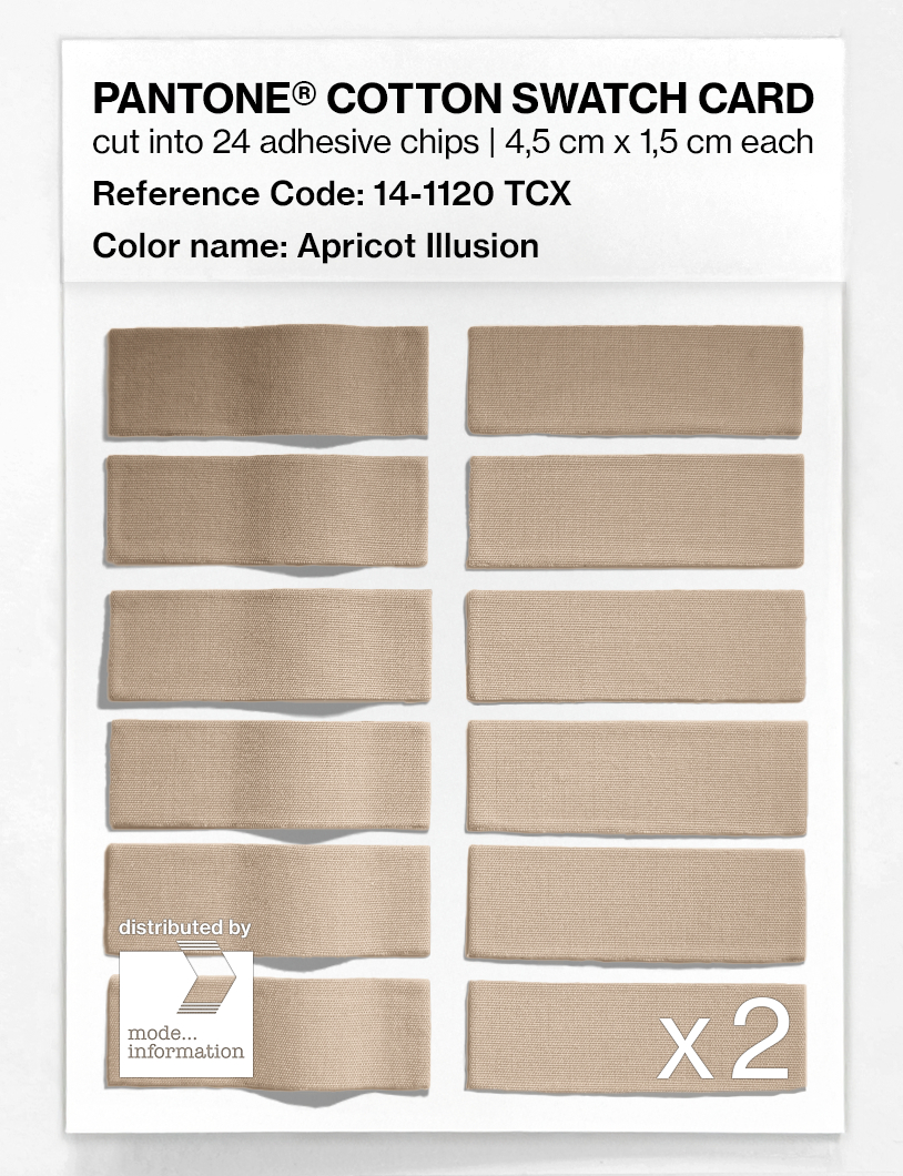 Product image 6 of the product “PANTONE® COTTON SWATCH CARD 14-1120 TCX Apricot Illusion ”