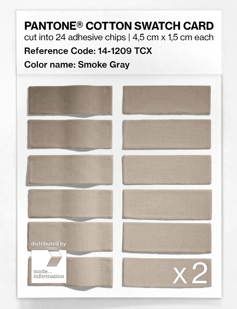 Artikelbild 6 des Artikels “PANTONE® COTTON SWATCH CARD 14-1209 TCX Smoke Gray “