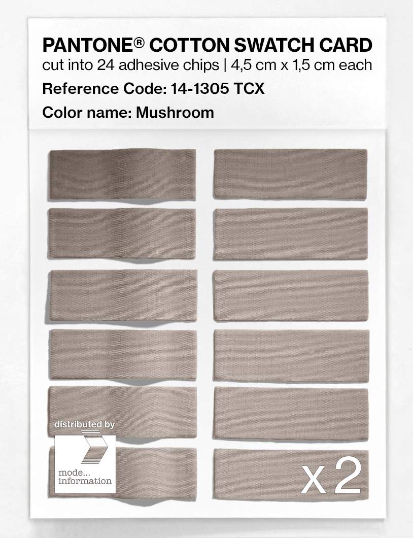Artikelbild 6 des Artikels “PANTONE® COTTON SWATCH CARD 14-1305 TCX Mushroom “