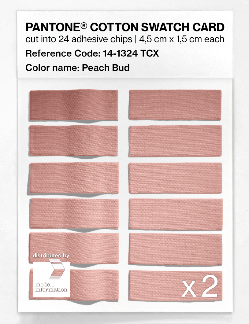 Product image 6 of the product “PANTONE® COTTON SWATCH CARD 14-1324 TCX Peach Bud ”