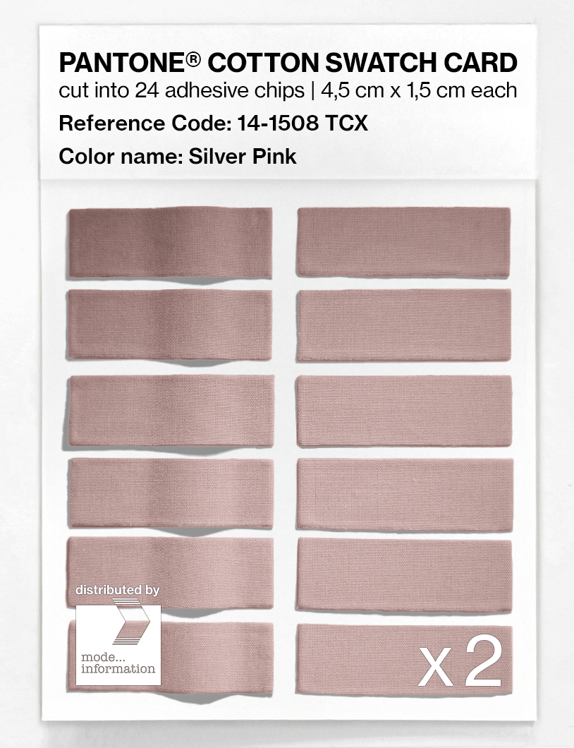 Artikelbild 6 des Artikels “PANTONE® COTTON SWATCH CARD 14-1508 TCX Silver Pink “