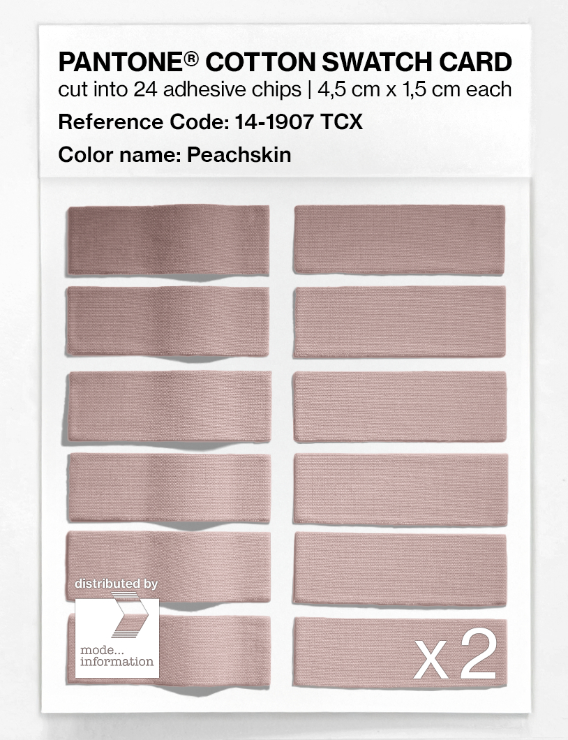 Product image 6 of the product “PANTONE® COTTON SWATCH CARD 14-1907 TCX Peachskin ”