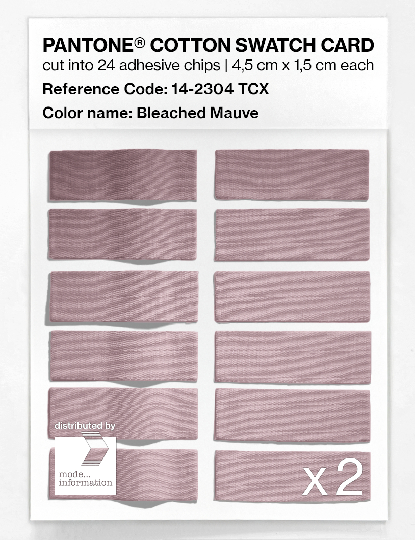 Product image 6 of the product “PANTONE® COTTON SWATCH CARD 14-2304 TCX Bleached Mauve ”