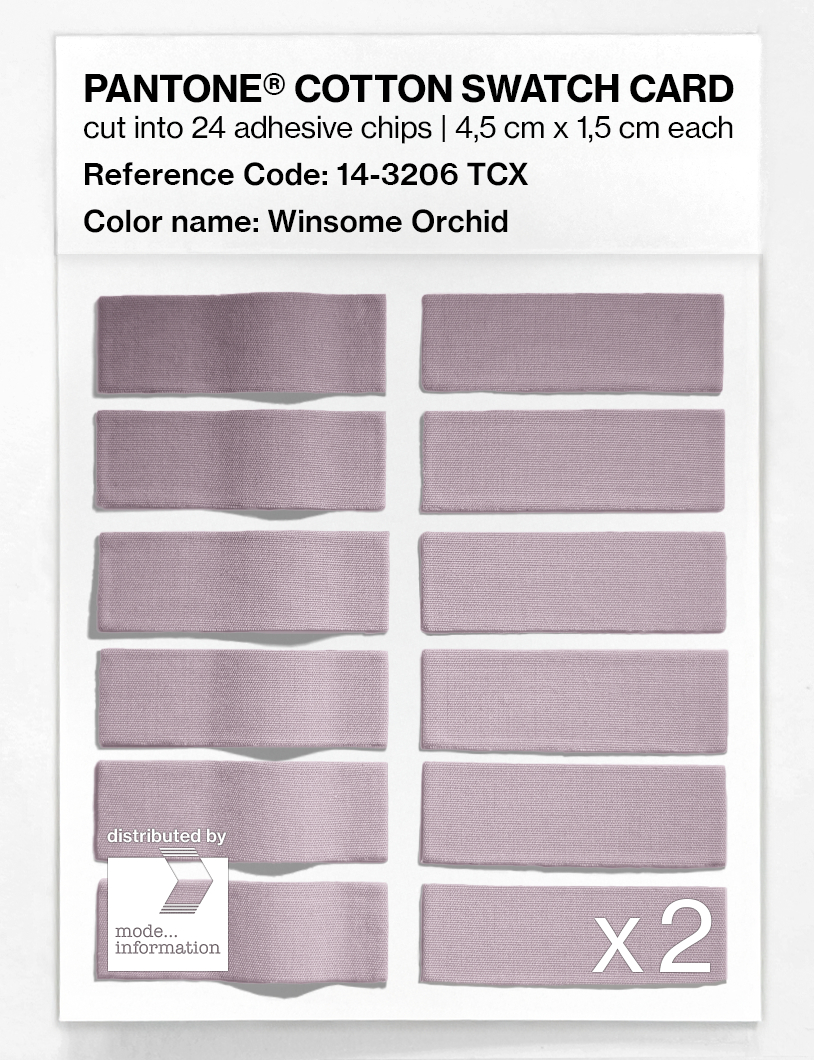 Product image 6 of the product “PANTONE® COTTON SWATCH CARD 14-3206 TCX Winsome Orchid ”