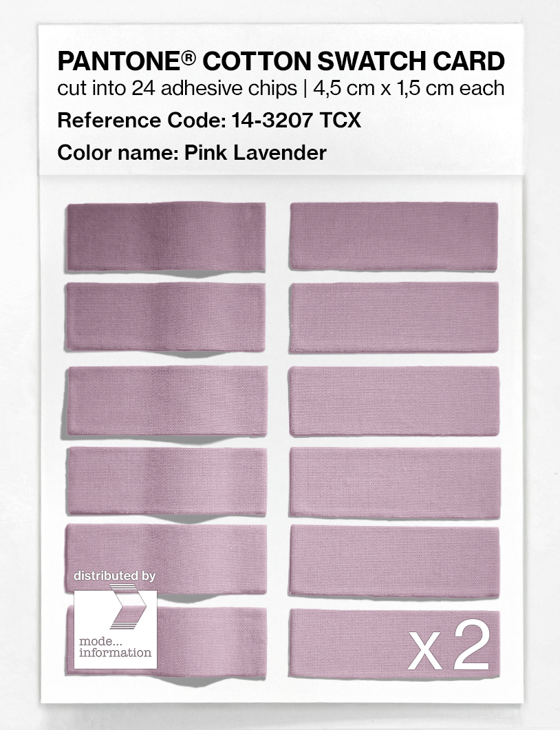 Product image 6 of the product “PANTONE® COTTON SWATCH CARD 14-3207 TCX Pink Lavender ”