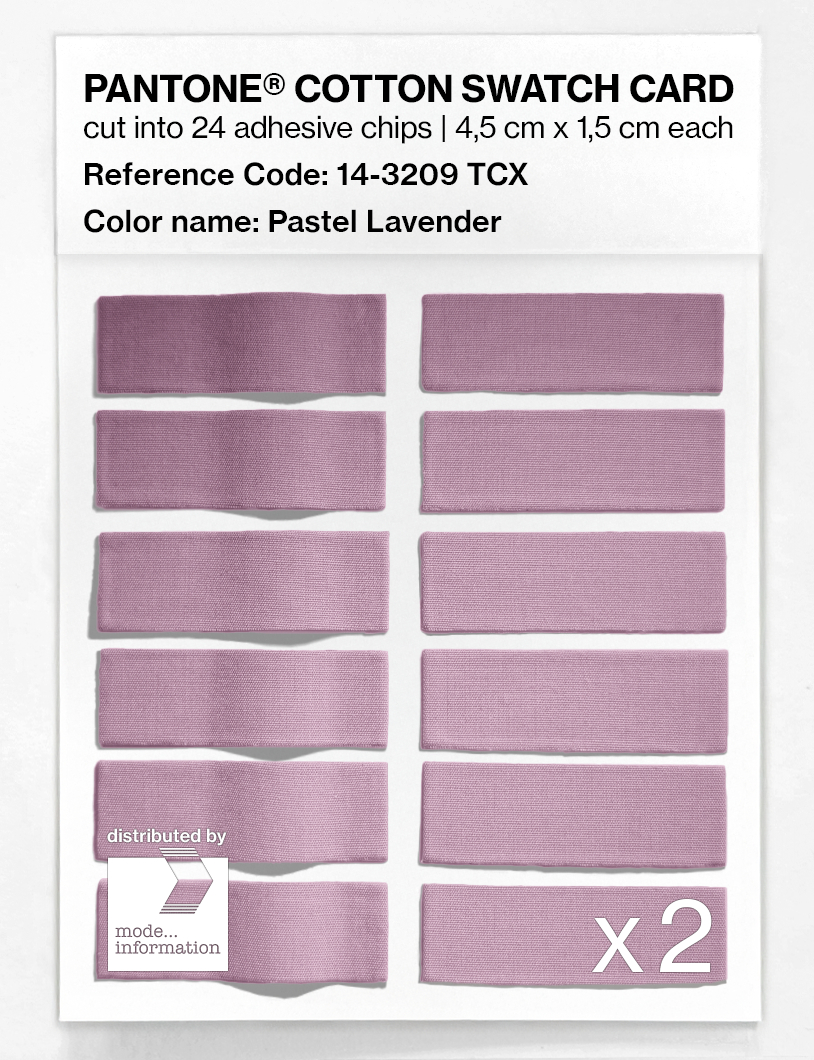 Product image 6 of the product “PANTONE® COTTON SWATCH CARD 14-3209 TCX Pastel Lavender ”
