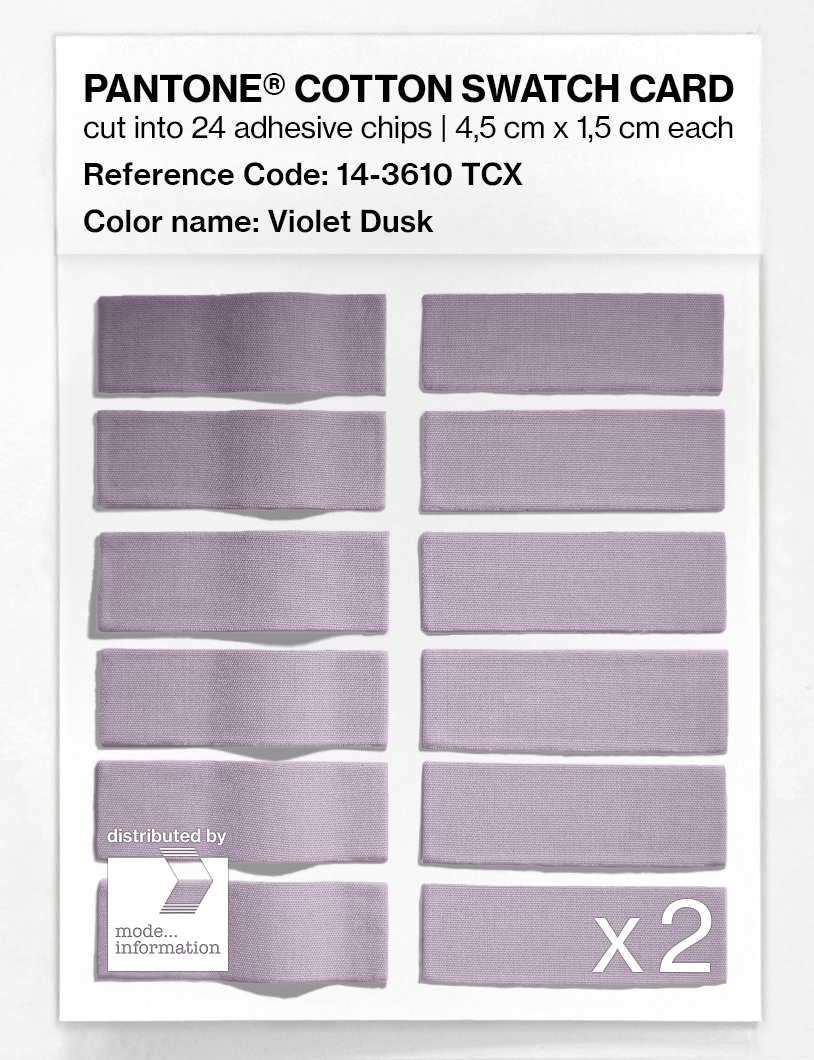 Artikelbild 6 des Artikels “PANTONE® COTTON SWATCH CARD 14-3610 TCX Violet Dusk “