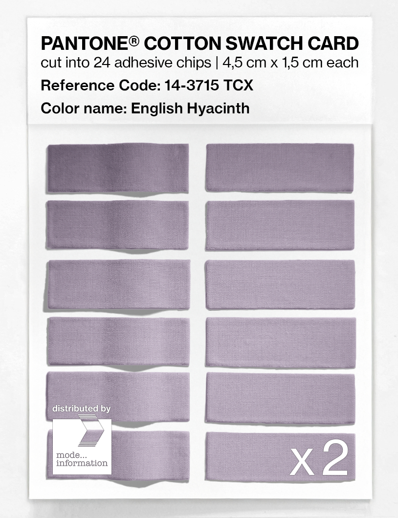 Artikelbild 6 des Artikels “PANTONE® COTTON SWATCH CARD 14-3715 TCX English Hyacinth “