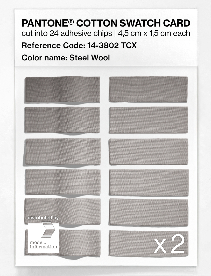 Artikelbild 6 des Artikels “PANTONE® COTTON SWATCH CARD 14-3802 TCX Steel Wool “