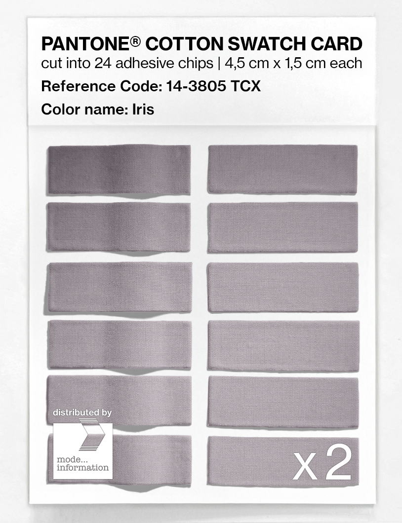 Product image 6 of the product “PANTONE® COTTON SWATCH CARD 14-3805 TCX Iris ”