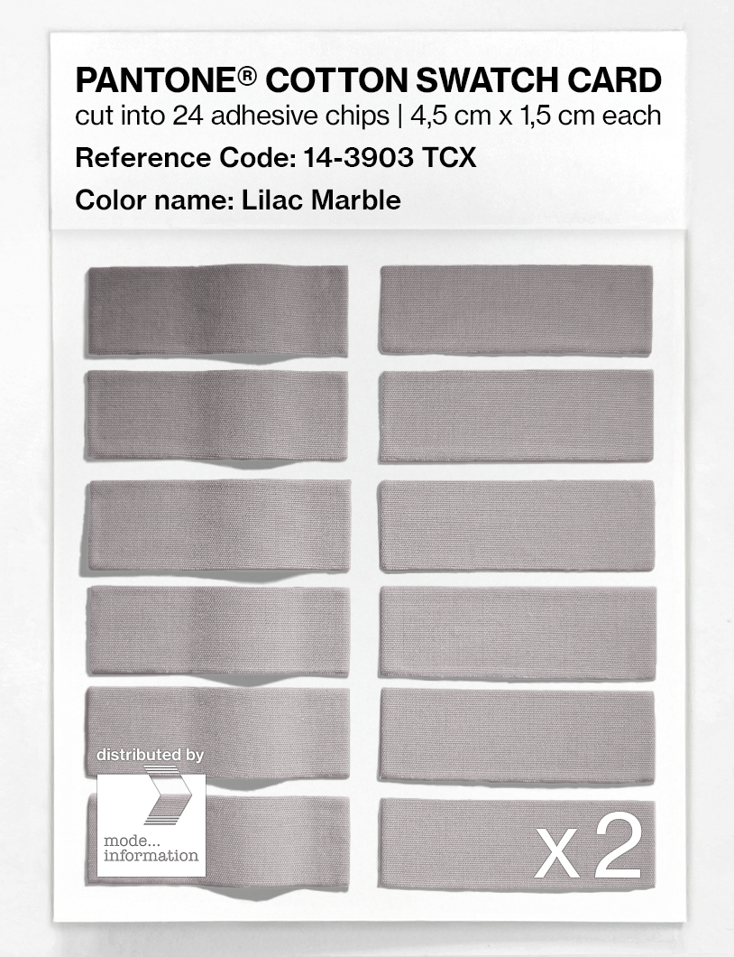 Product image 6 of the product “PANTONE® COTTON SWATCH CARD 14-3903 TCX Lilac Marble ”