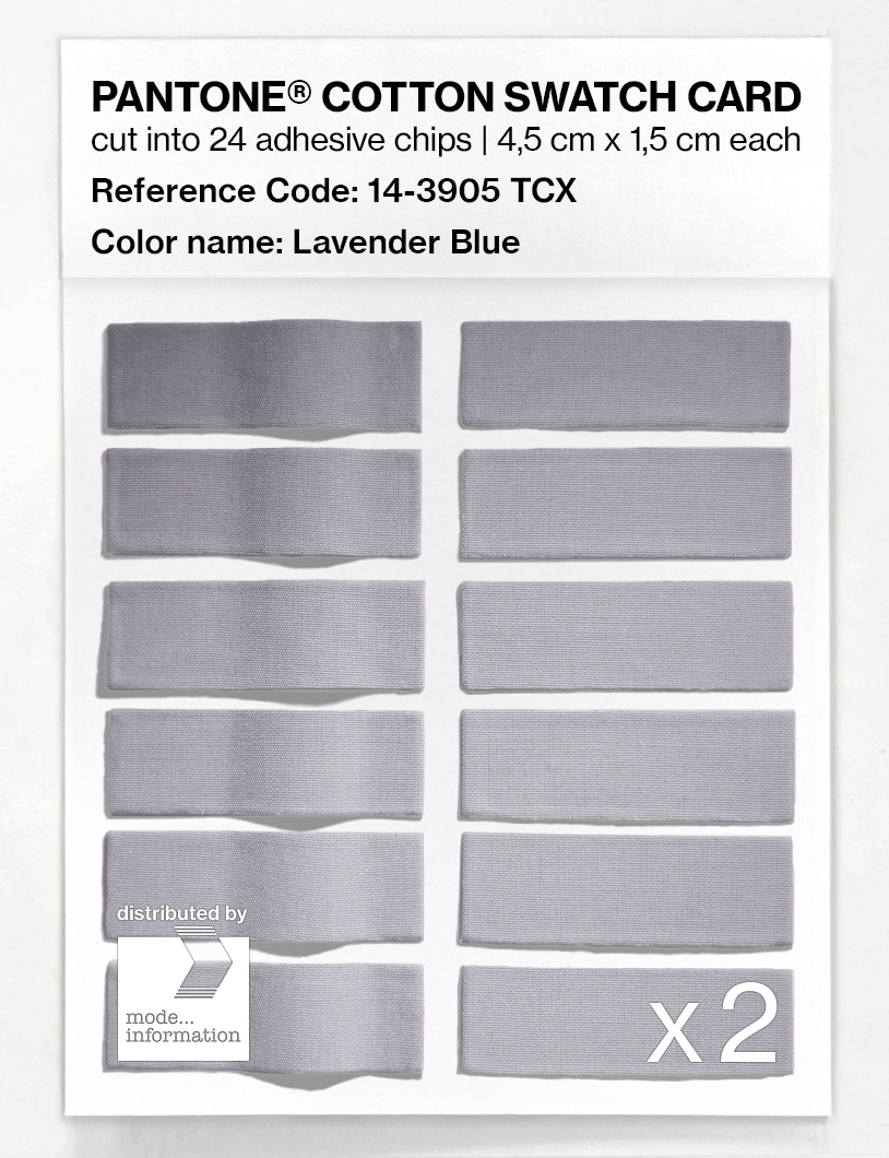 Product image 6 of the product “PANTONE® COTTON SWATCH CARD 14-3905 TCX Lavender Blue ”