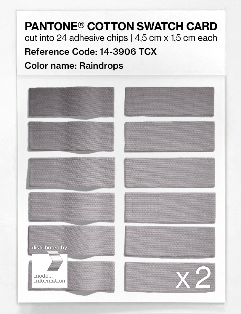 Product image 6 of the product “PANTONE® COTTON SWATCH CARD 14-3906 TCX Raindrops ”