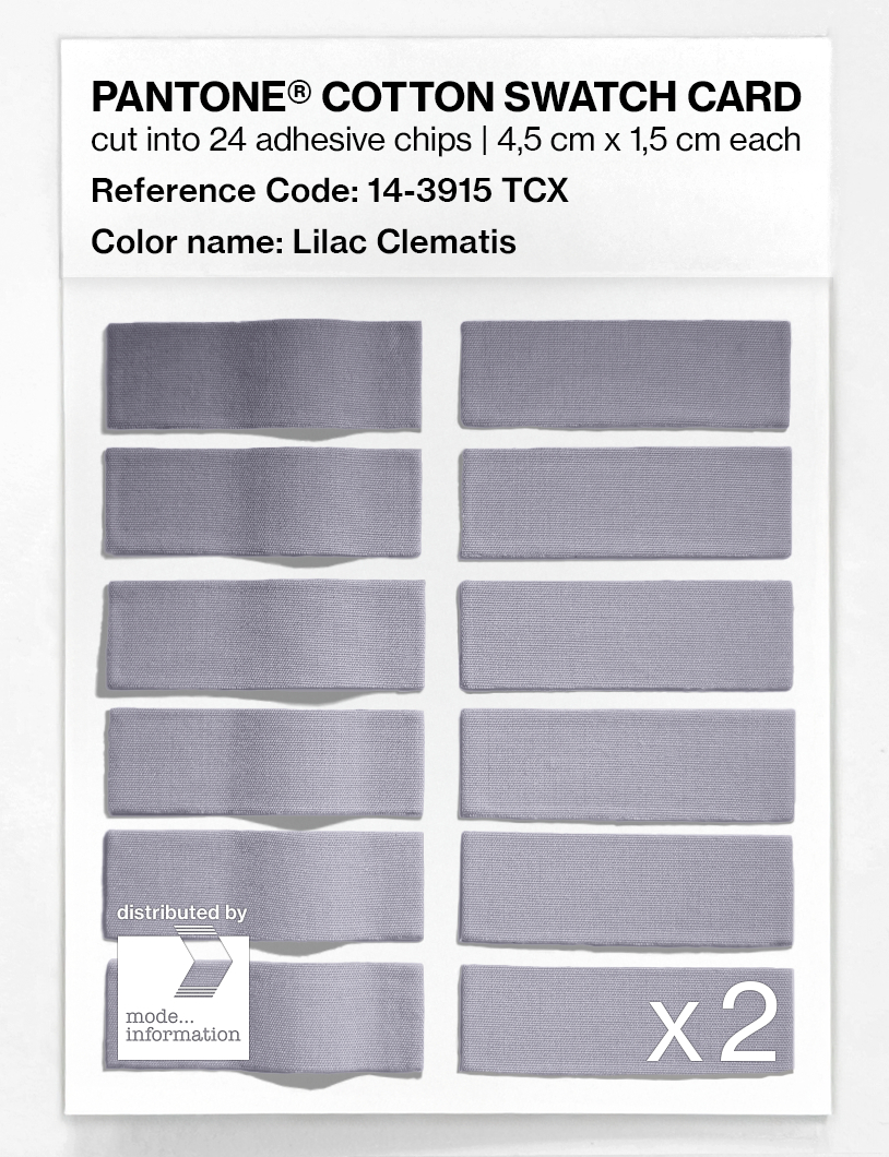 Artikelbild 6 des Artikels “PANTONE® COTTON SWATCH CARD 14-3915 TCX Lilac Clematis “