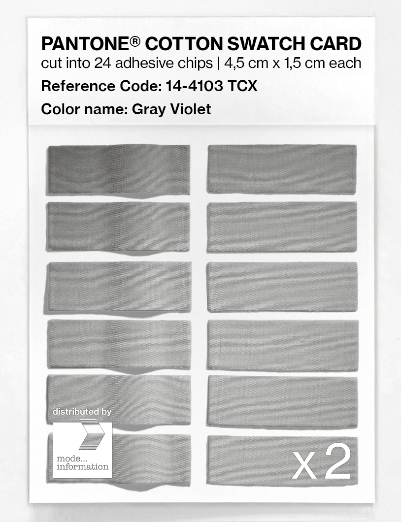 Artikelbild 6 des Artikels “PANTONE® COTTON SWATCH CARD 14-4103 TCX Gray Violet “
